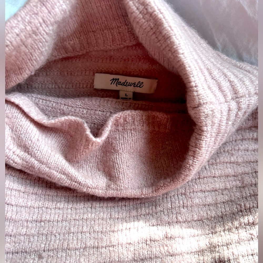 Mauve mockneck Madewell sweater L